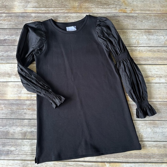 Addison Bay Soft Luxe Prep Black Dress M - Picture 8 of 11